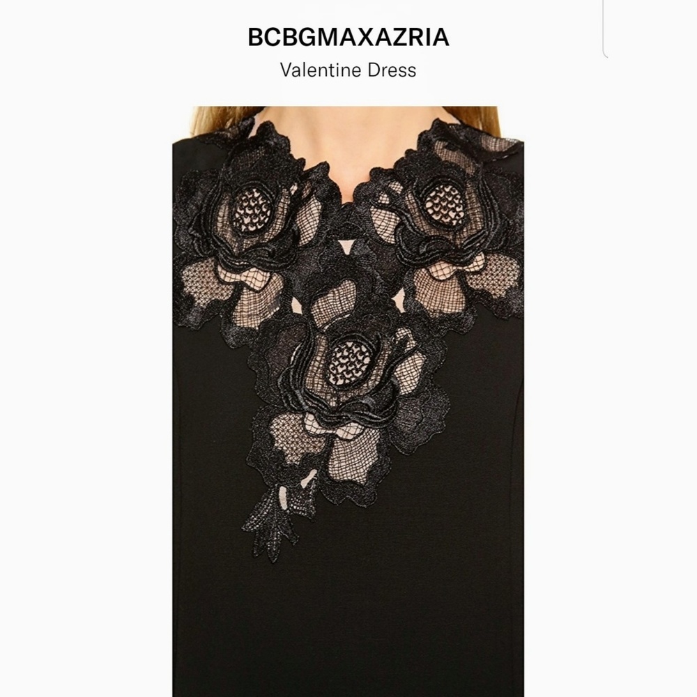 BCBG MAXAZRIA Valentine Lace-Applique Dress